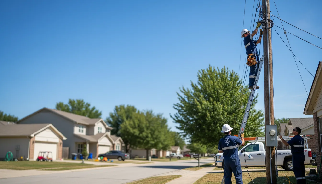 Residential electrician providing installation services in Quitman, GA